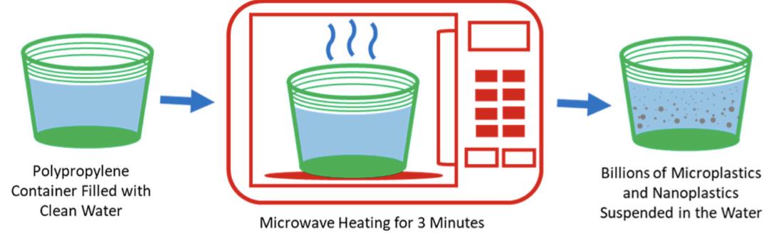 Plastic food containers release plastic particles into the food